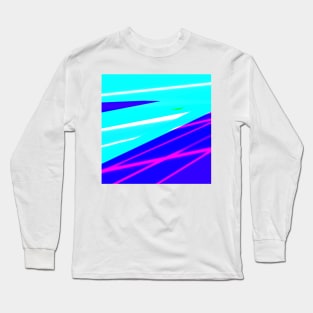 blue pink purple white abstract texture Long Sleeve T-Shirt